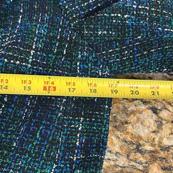 Karl Lagerfeld Paris Classic Tweed Raw Edges Blazer Jacket Size 10 - Picture 8 of 11